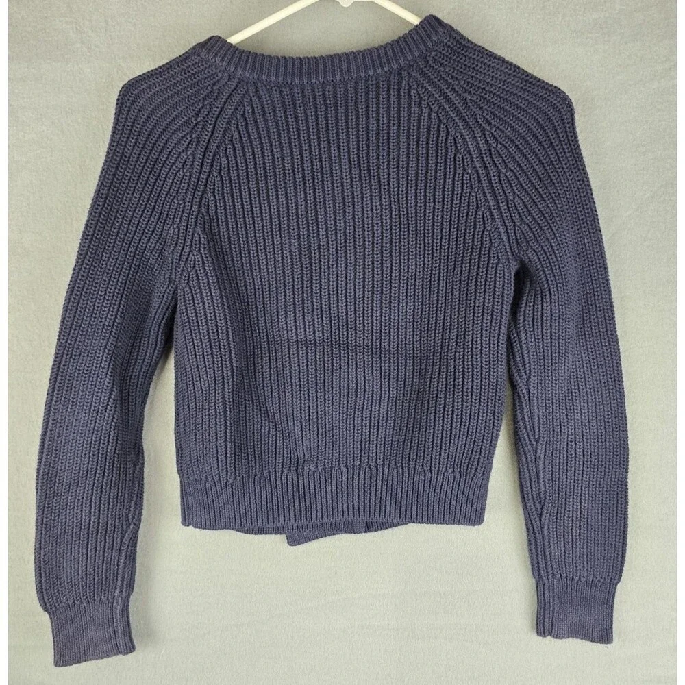 GAP Kids Double Breasted Sweater Jacket XL 12 Anchor Brass Buttons Preppy Navy